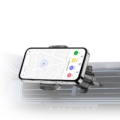 Rixus RXHM61 Rectangle Magnetic Car Mount Gray side angle view