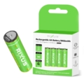 Rixus RXAA05 Rechargeable AA Battery 3000mWh With USB-C Cable 4-Pack close-up detail