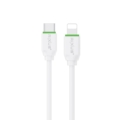 Rixus RX2017L Data Sync And Fast Charge Cable USB-C To Lightning Connector 3m side angle view