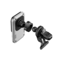 Rixus RXWC14 Wireless Car Charger With MagSafe Compatible 15W Space Gray side angle view