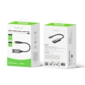 Rixus RXHU17 USB-C To HDMI Female Converter 20cm Space Gray close-up detail