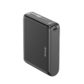 Rixus RXPB25 Compact Powerbank Digital Display 20000mAh Black side angle view
