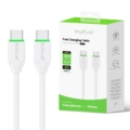 Rixus RX2017 Data Sync And Fast Charge Cable USB-C To USB-C 3m close-up detail
