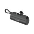 Rixus RXPB98B Mini Click-On Powerbank USB-C 5000mAh Black front view