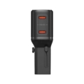 Rixus RXTA01 World Travel Charger 45W Black side angle view