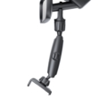 Rixus RXHW65 360 Degree Rear View Mirror Phone Holder Mount Black side angle view