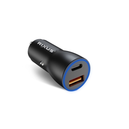 Rixus RXCC12 USB-C PD+QC3.0 Car Charger main product photo