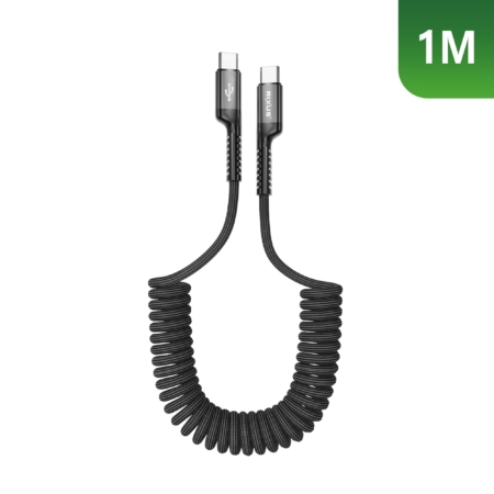 Rixus RXUC17C Retractable Spring Cable USB-C main product photo
