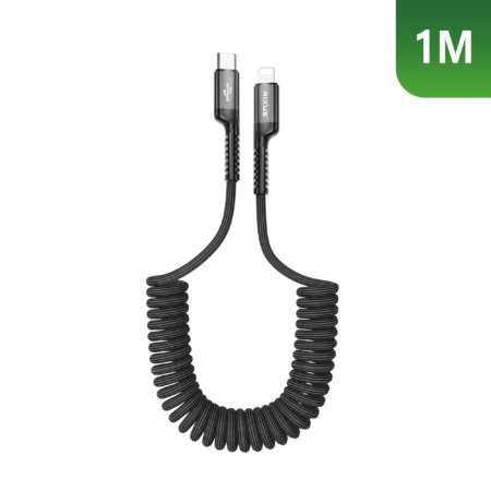 Rixus RXUC17L Retractable Spring Cable USB-C main product photo