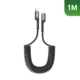 Rixus RXUC17L Retractable Spring Cable USB-C main product photo