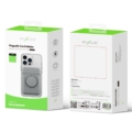 Rixus RXCH20L Card Holder With MagSafe Compatible Light Gray close-up detail