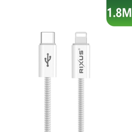 Rixus RXUC08L Fast Charging Cable USB-C main product photo