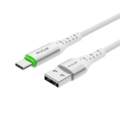 Rixus RXUC21AC Auto Disconnect USB-A To USB-C Cable White front view