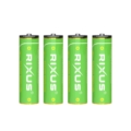 Rixus RXAA05 Rechargeable AA Battery 3000mWh With USB-C Cable 4-Pack side angle view