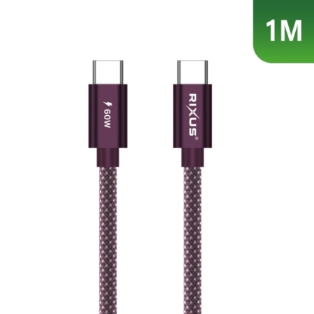 Rixus RXUC10D Flex Cable USB-C 60W main product photo