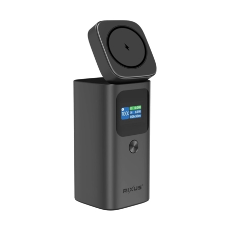 Rixus RXPB15 Magnetic Powerbank TFT Screen main product photo