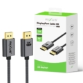 Rixus RXDP12 Display Port Cable 8K 2m Space Grey close-up detail