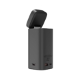 Rixus RXPB15 Magnetic Powerbank With TFT Screen 15000mAh 100W Dark grey side angle view