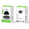 Rixus RXWC23R Basics 15W Wireless Charging Pad Black close-up detail
