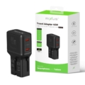 Rixus RXTA01 World Travel Charger 45W Black close-up detail