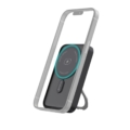 Rixus RXPB71B MagSafe Compatible Powerbank 10000mAh With Foldable Stand Black front view