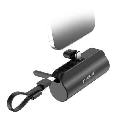 Rixus RXPB98B Mini Click-On Powerbank USB-C main product photo