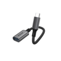 Rixus RXMU24 USB-C To USB A 3.0 Adapter Space Gray front view
