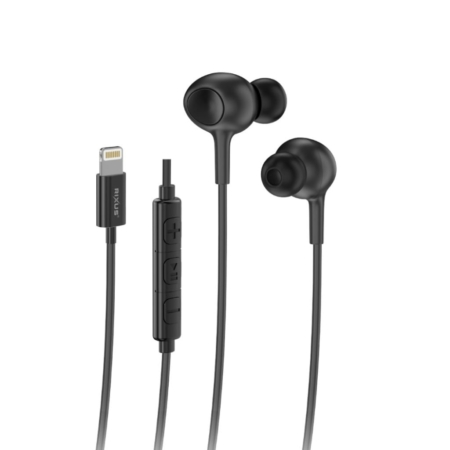 Rixus RXHD56L Lightning Connector Wired Earbud main product photo