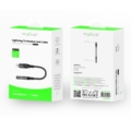 Rixus RXMU36L Lightning Connector to 3.5mm Audio Adapter Female 10cm close-up detail